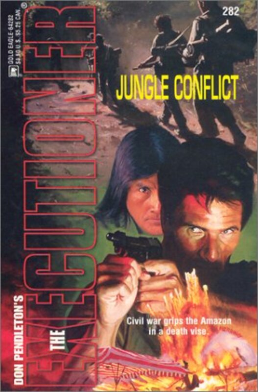 Book cover for "Jungle Conflict" by Don Pendleton