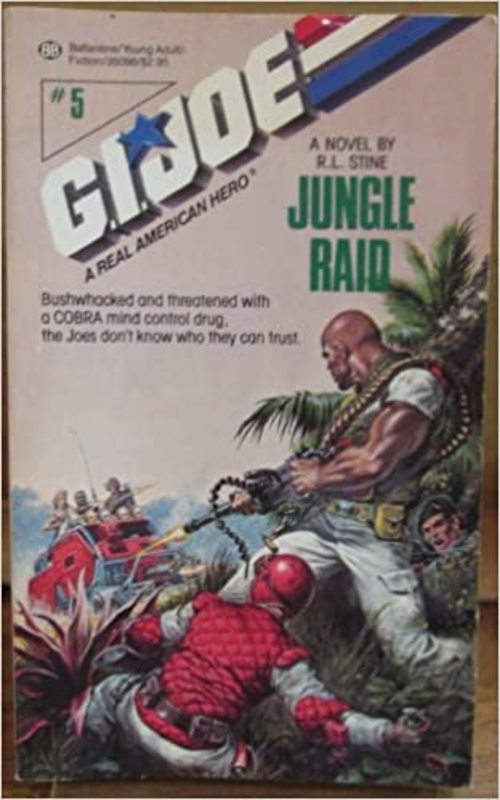 Book cover for "Jungle Raid" by R.L. Stine