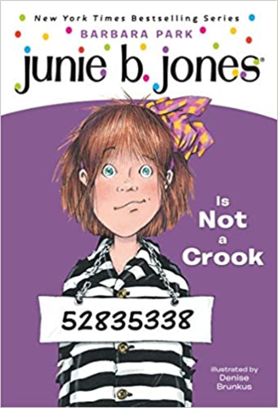 Book cover for "Junie B. Jones Is Not a Crook" by Barbara Park