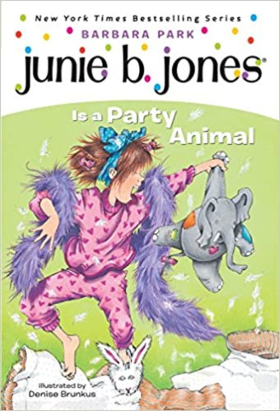 Book cover for "Junie B. Jones Is a Party Animal" by Barbara Park