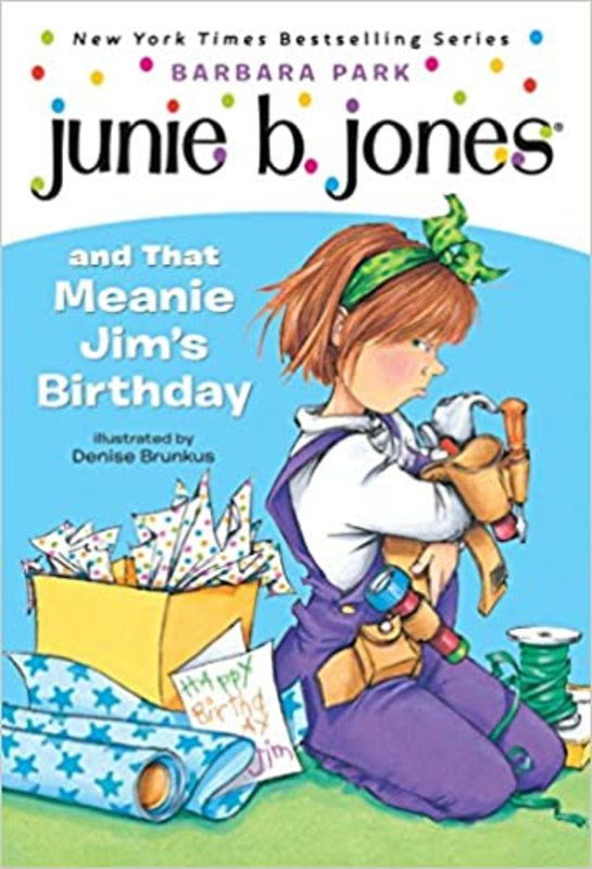 Book cover for "Junie B. Jones and That Meanie Jim's Birthday" by Barbara Park
