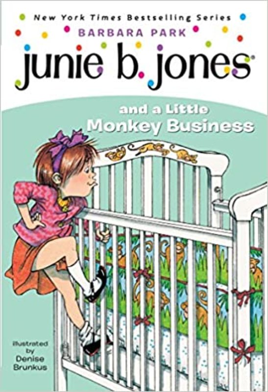 Book cover for "Junie B. Jones and a Little Monkey Business" by Barbara Park