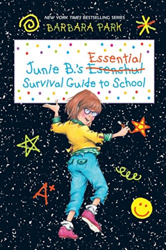 Book cover for "Junie B.'s Essential Survival Guide to School" by Barbara Park