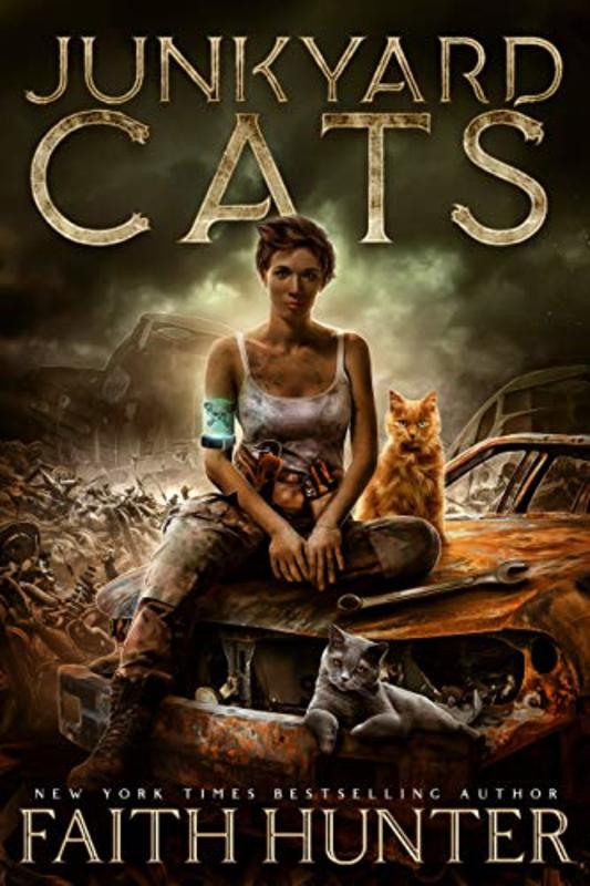 Book cover for "Junkyard Cats" by Faith Hunter