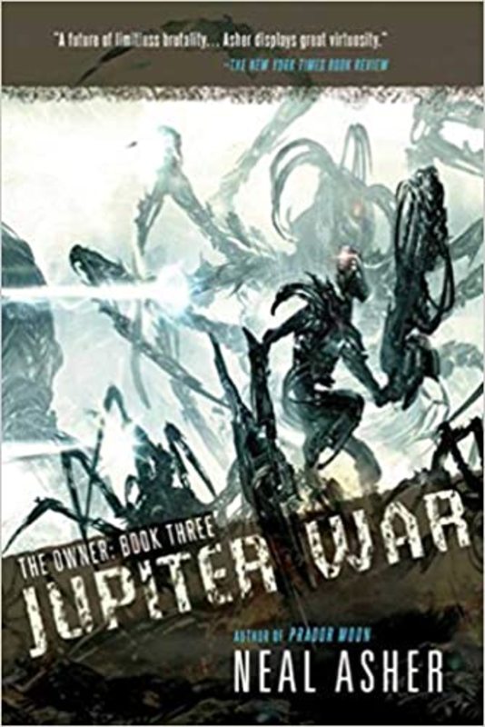Book cover for "Jupiter War" by Neal Asher