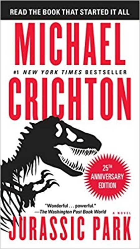 Jurassic Park book cover