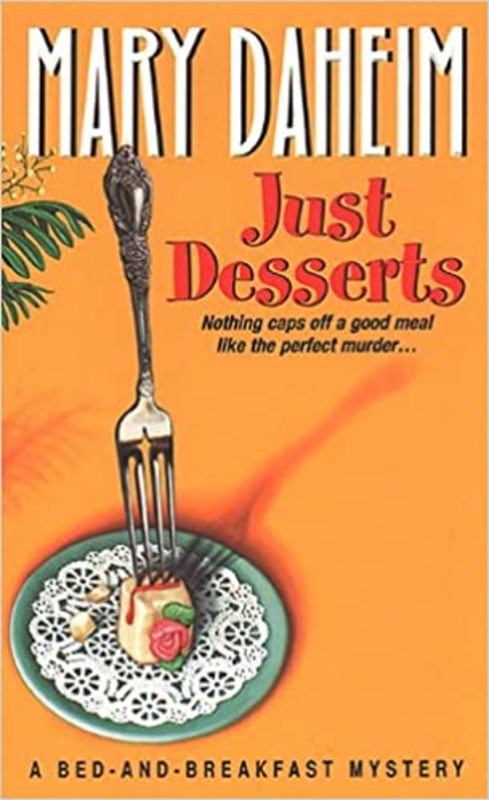 Book cover for "Just Desserts" by Mary Daheim