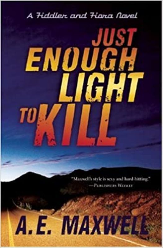 Book cover for "Just Enough Light to Kill" by AE Maxwell
