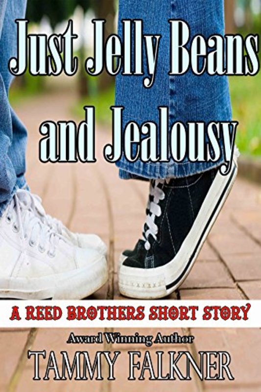Book cover for "Just Jelly Beans and Jealousy" by Tammy Falkner