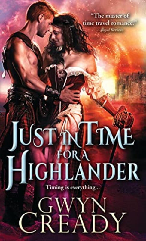 Book cover for "Just in Time for a Highlander" by Gwyn Cready