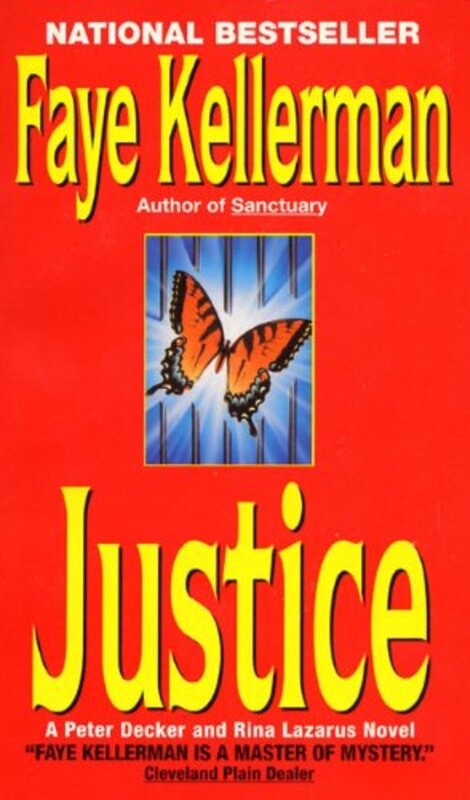 Book cover for "Justice" by Faye Kellerman