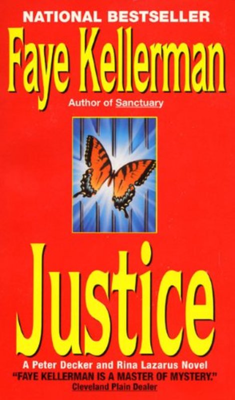 Book cover for "Justice" by Faye Kellerman