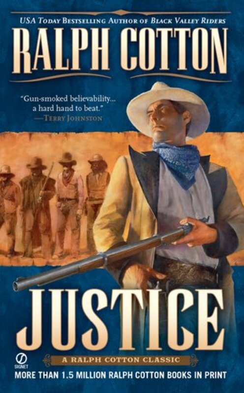 Book cover for "Justice" by Ralph Cotton