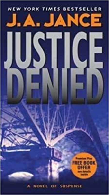 Book cover for "Justice Denied" by J. A. Jance