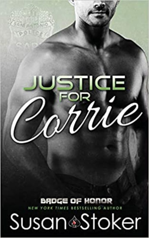 Book cover for "Justice for Corrie" by Susan Stoker