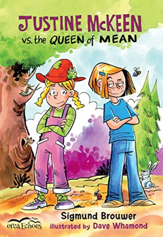 Book cover for "Justine McKeen vs. the Queen of Mean" by Sigmund Brouwer