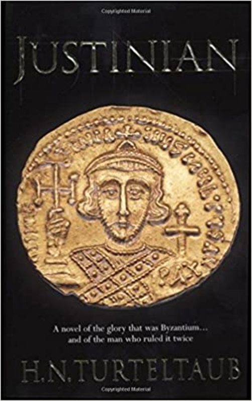 Book cover for "Justinian" by Harry Turtledove