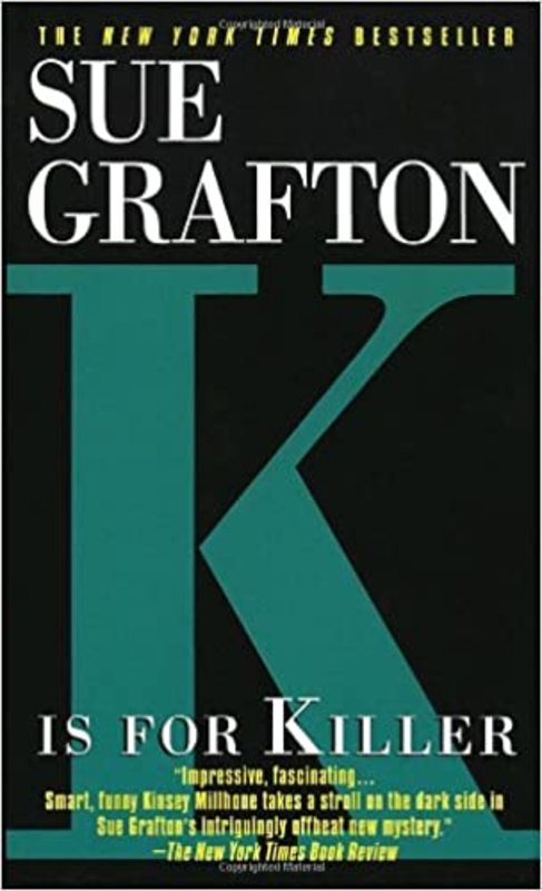 Book cover for "K is for Killer" by Sue Grafton