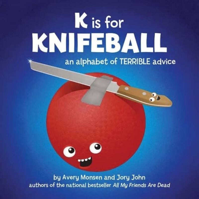 Book cover for "K is for Knifeball" by Jory John