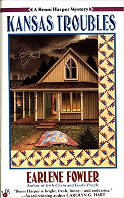 Book cover for "Kansas Troubles" by Earlene Fowler