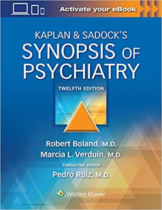 Book cover for "Kaplan & Sadock’s Synopsis of Psychiatry" by Robert Boland