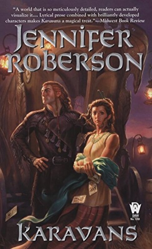 Book cover for "Karavans" by Jennifer Roberson