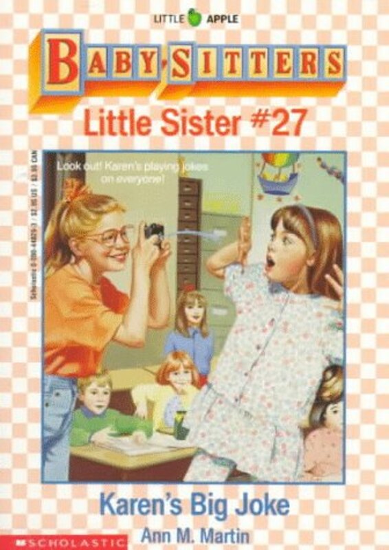 Book cover for "Karen's Big Joke" by Ann M Martin