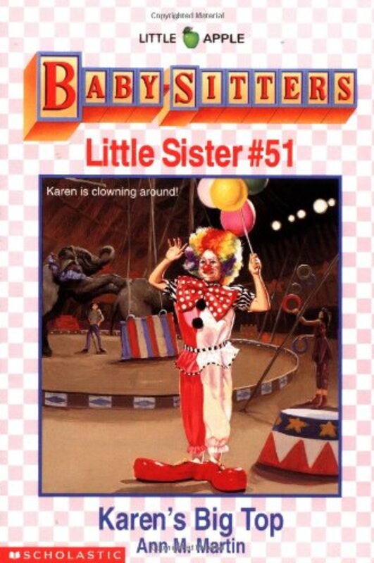 Book cover for "Karen's Big Top" by Ann M Martin