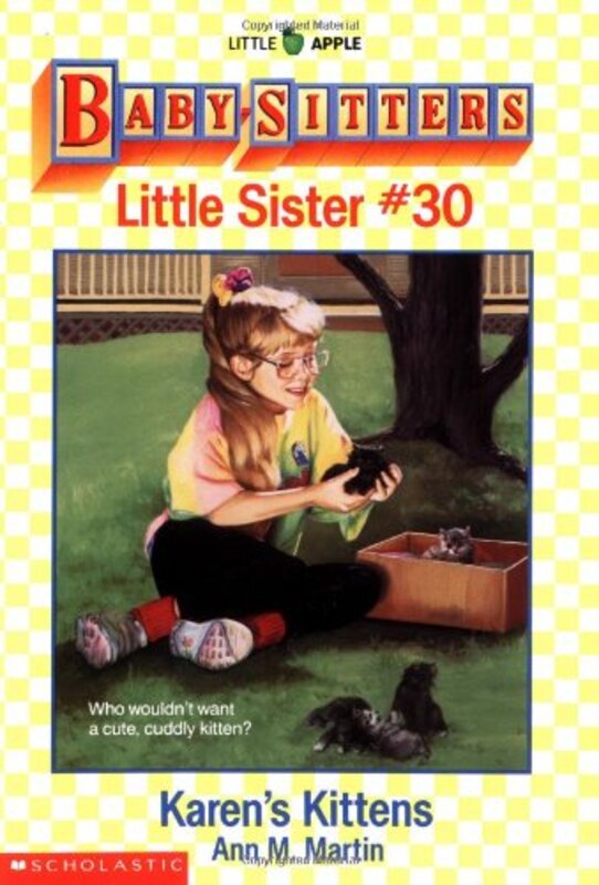 Book cover for "Karen's Kittens" by Ann M Martin