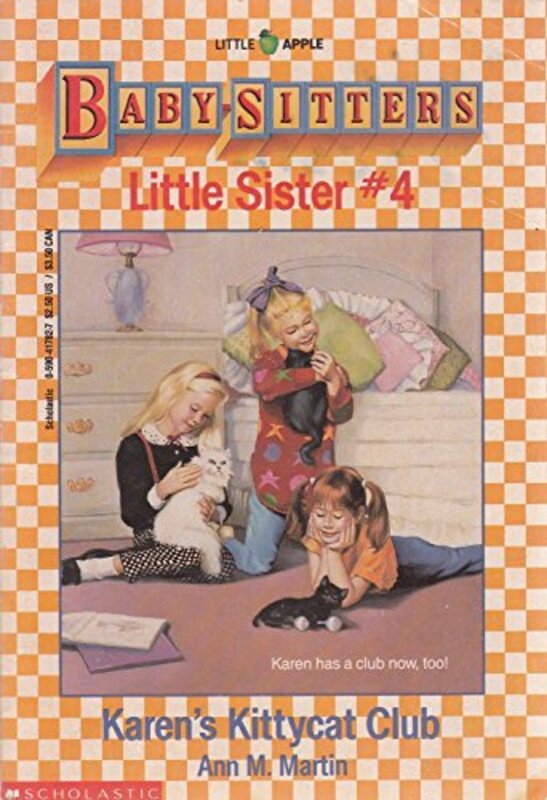 Book cover for "Karen's Kittycat Club" by Ann M Martin