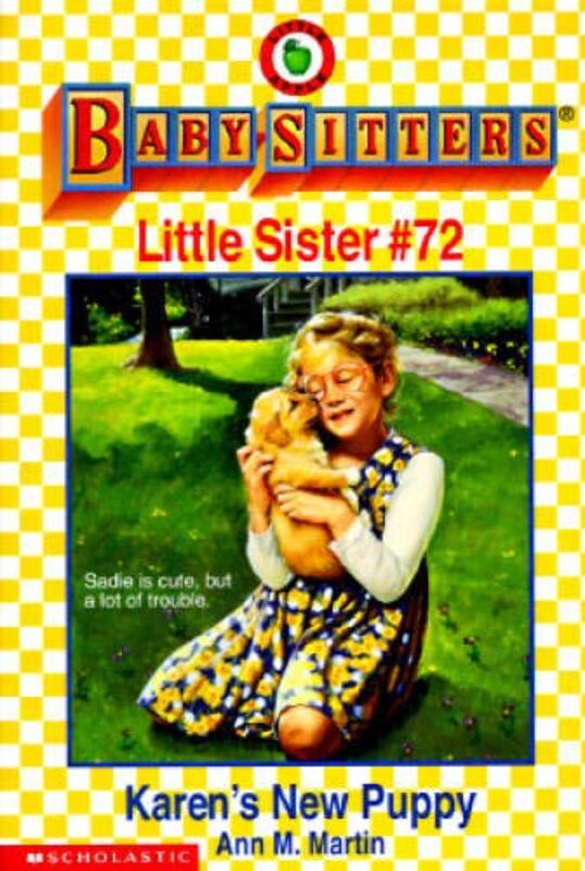 Book cover for "Karen's New Puppy" by Ann M Martin