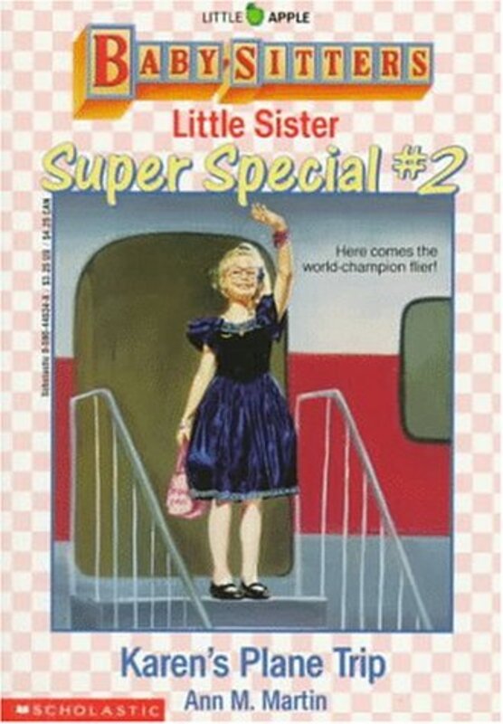 Book cover for "Karen's Plane Trip" by Ann M Martin
