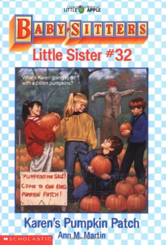 Book cover for "Karen's Pumpkin Patch" by Ann M Martin