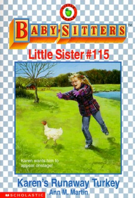 Book cover for "Karen's Runaway Turkey" by Ann M Martin