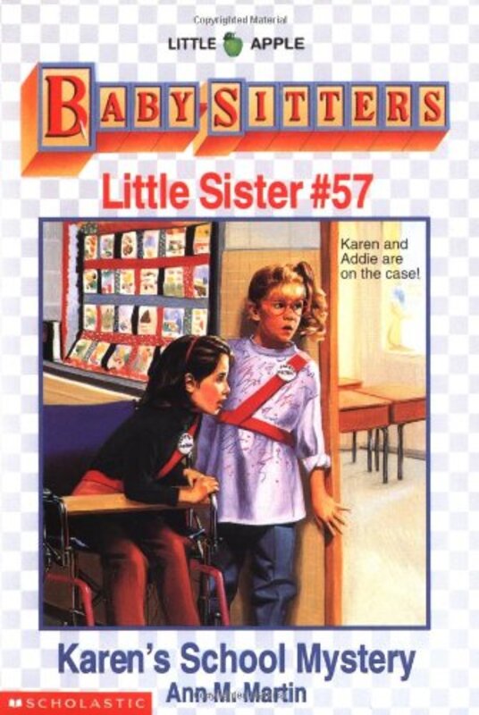 Book cover for "Karen's School Mystery" by Ann M Martin