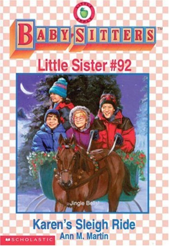 Book cover for "Karen's Sleigh Ride" by Ann M Martin