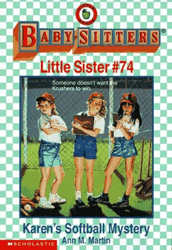 Book cover for "Karen's Softball Mystery" by Ann M Martin