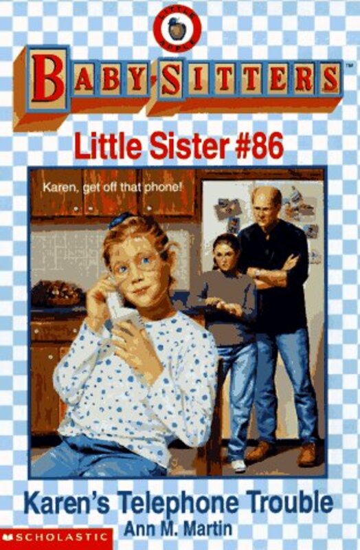 Book cover for "Karen's Telephone Trouble" by Ann M Martin