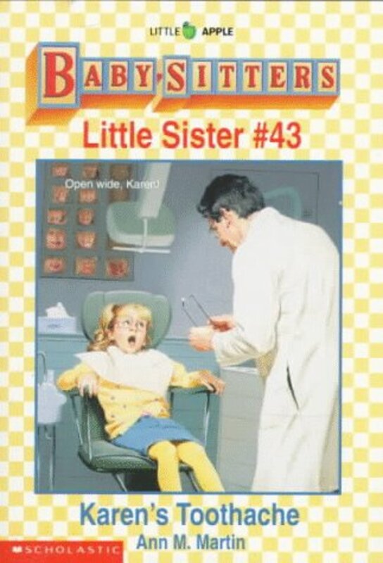 Book cover for "Karen's Toothache" by Ann M Martin