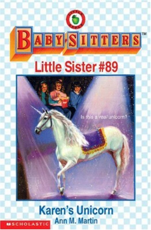 Book cover for "Karen's Unicorn" by Ann M Martin