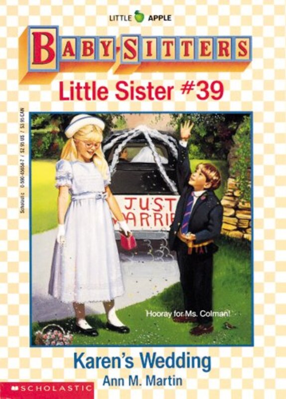 Book cover for "Karen's Wedding" by Ann M Martin