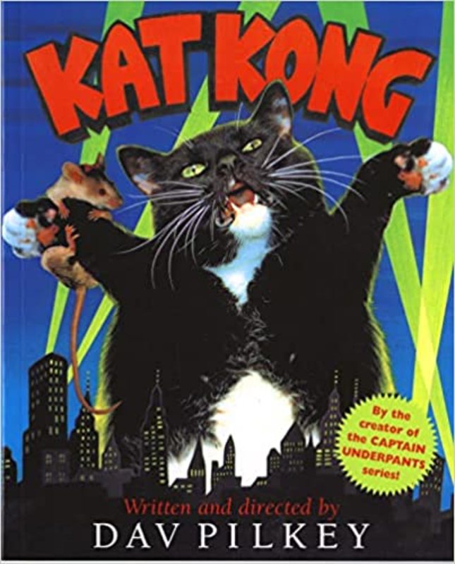 Book cover for "Kat Kong" by Dav Pilkey