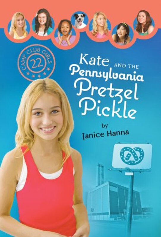 Book cover for "Kate and the Pennsylvania Pretzel Pickle" by Janice Thompson