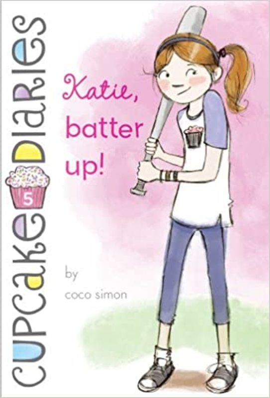 Book cover for "Katie, Batter Up!" by Coco Simon