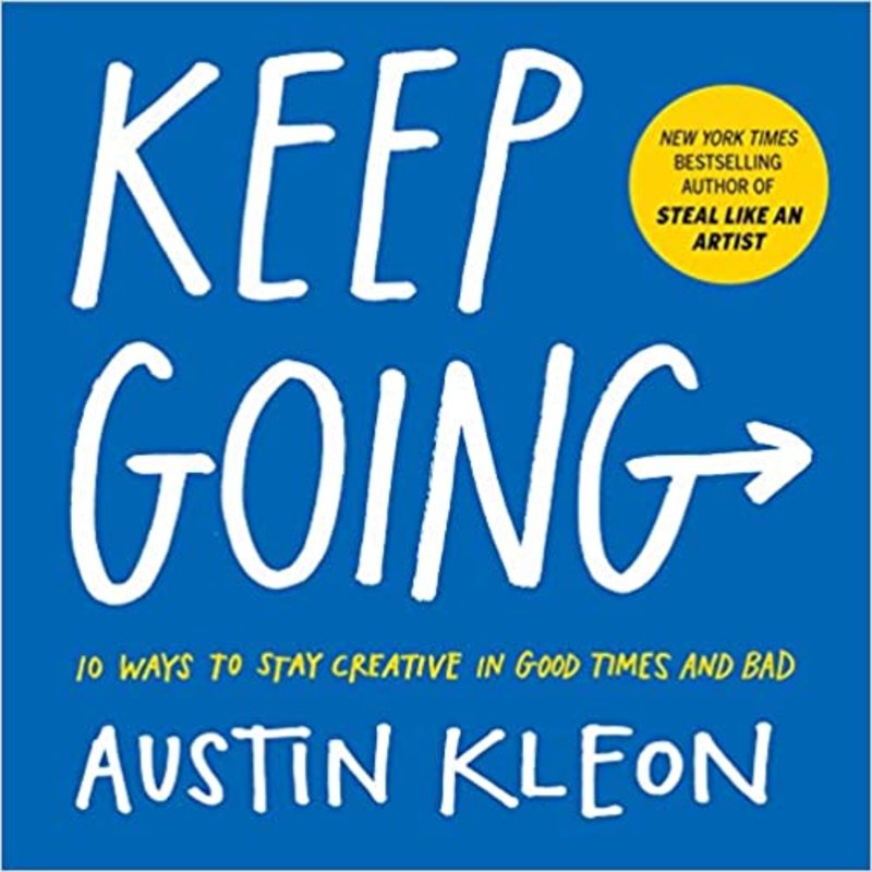Book cover for "Keep Going" by Austin Kleon