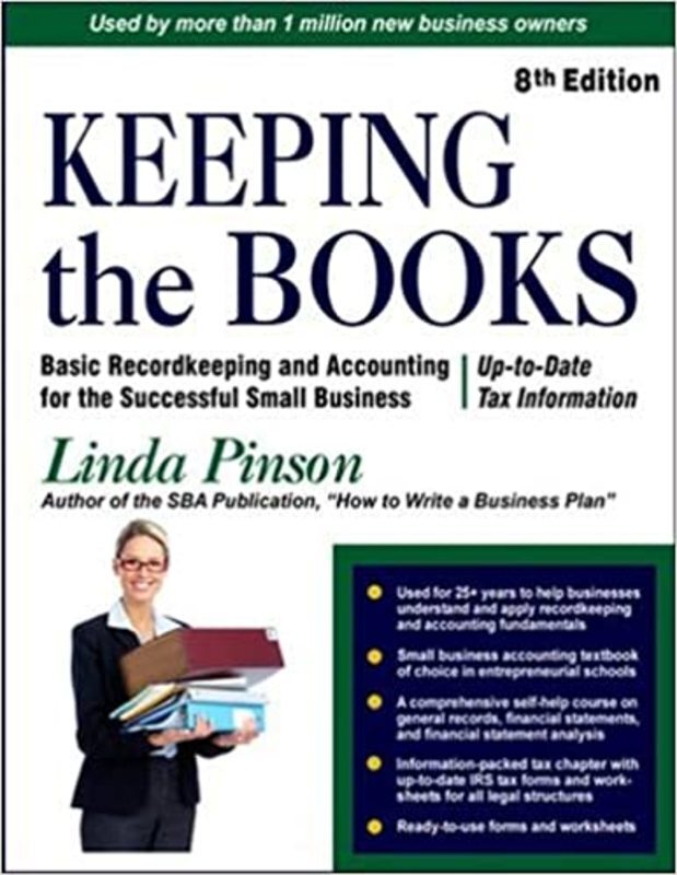Book cover for "Keeping the Books" by Linda Pinson