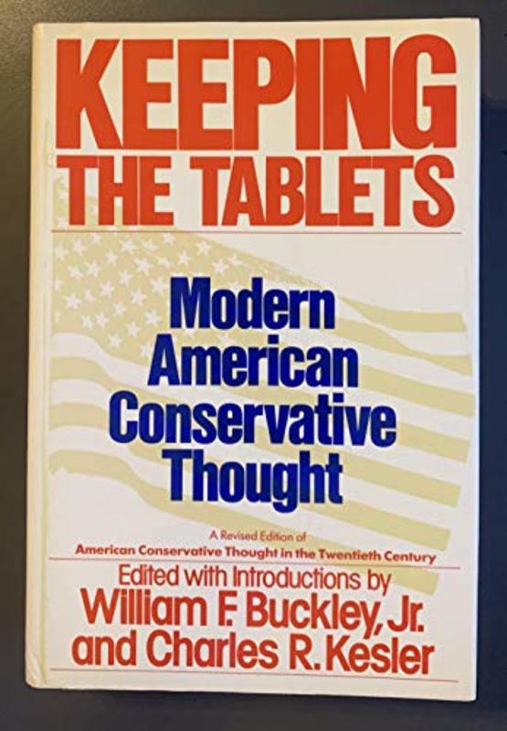 Book cover for "Keeping the Tablets" by William F Buckley Jr