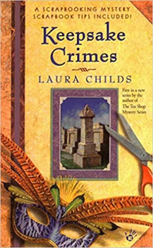 Book cover for "Keepsake Crimes" by Laura Childs