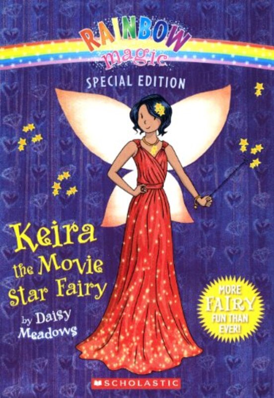 Book cover for "Keira the Movie Star Fairy" by Daisy Meadows
