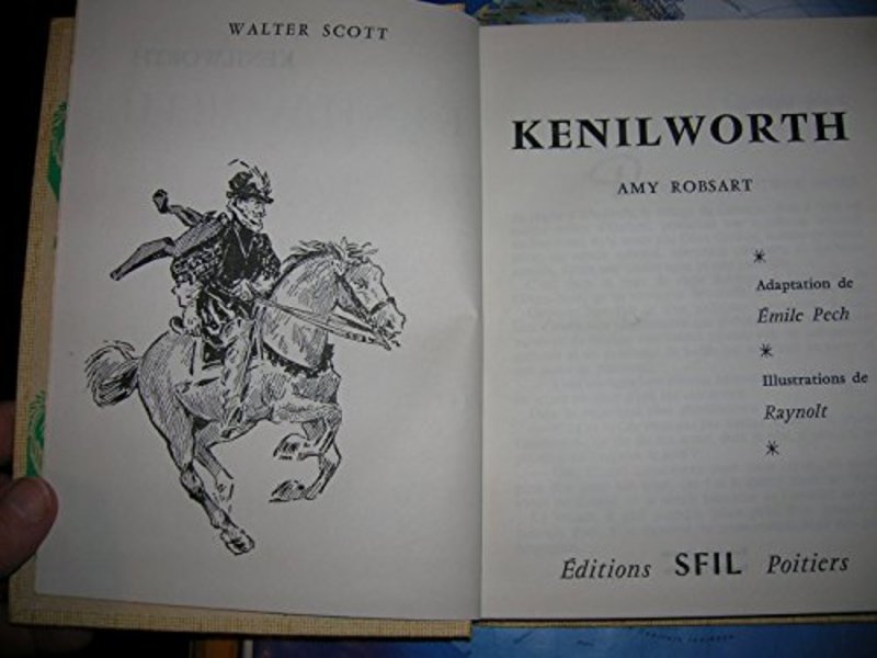 Book cover for "Kenilworth" by Walter Scott